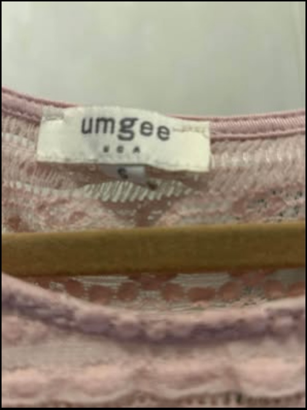 Pink Lace Ruffle Women’s Top - Picture 2 of 2